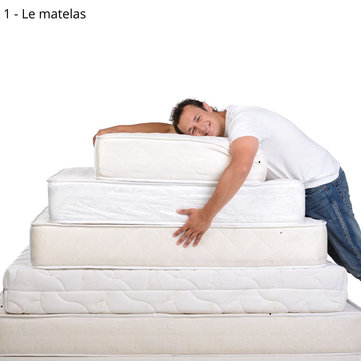 Homme sur matelas